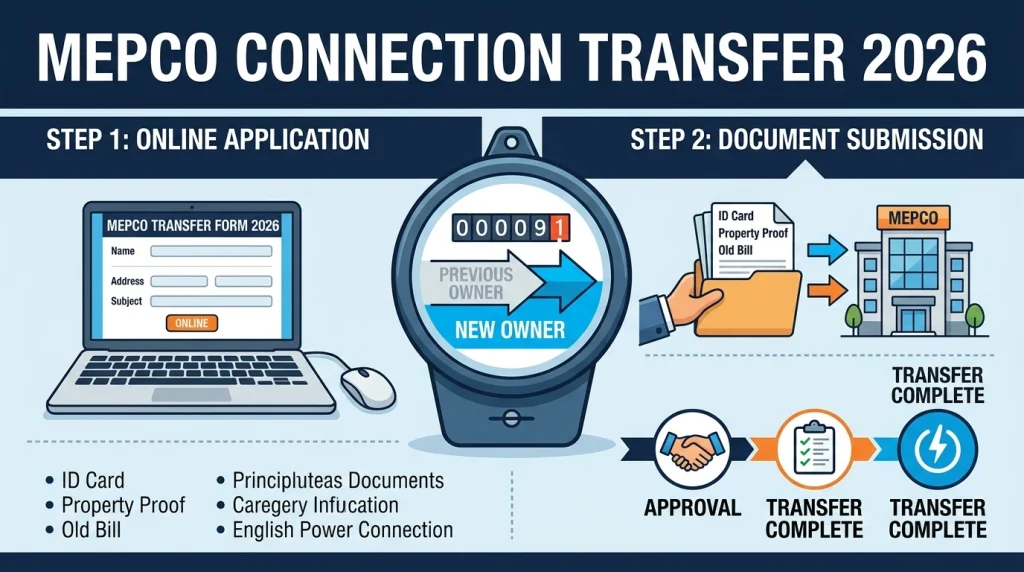 MEPCO Connection Transfer 2026MEPCO Connection Transfer 2026 electricity connection transfer guide